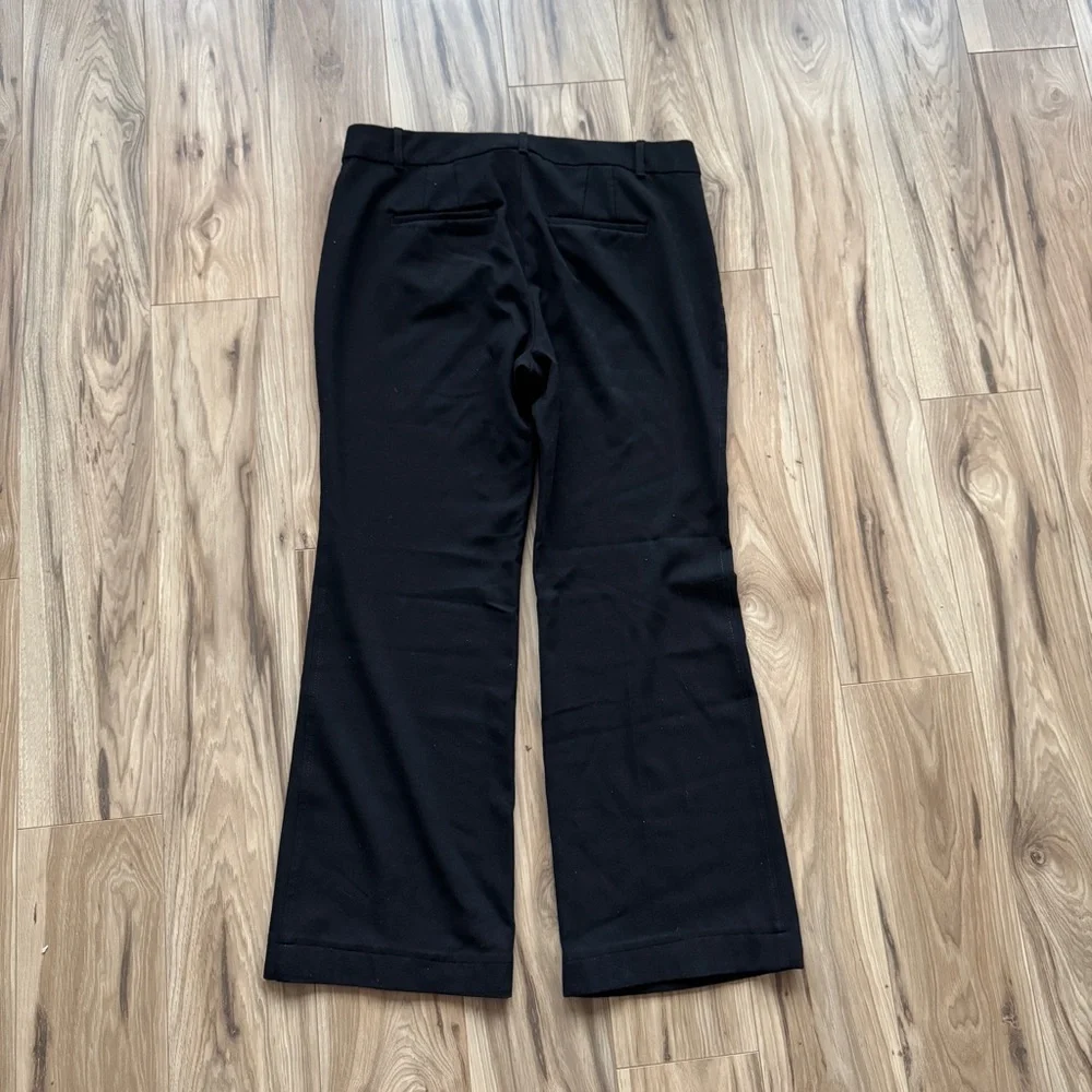 GAP High Rise Baby Boot Cut Black Wide-Leg Trousers size 16 - Picture 2 of 4
